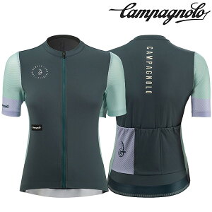 Jpj[ BECOME SPEED RACE WOMAN JERSEY irJXs[h[XEBYW[WjGREEN/LILAC Campagnolo