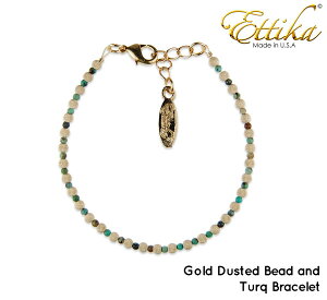 Ettika GeBJ BABY GOLD DUSTED BEAD AND BABY TURQ STONE uXbg B611