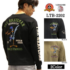 [SALE]THE BRAVEMAN×LOONEY TUNES ルーニーチューンズ コラボ 天竺 長袖Tシャツ ロンTEE ltb-2202