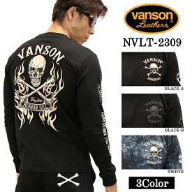 VANSON バンソン 天竺長袖Tシャツ メンズ ロンT nvlt-2309