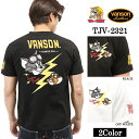 [SALE]VANSON×TOM&JERRY バンソン トム＆ジェリー 天竺 半袖Tシャツ tjv-2321