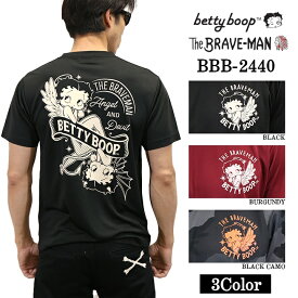 THE BRAVEMAN×BETTY BOOP ベティ・ブープ ドライ 半袖Tシャツ bbb-2440