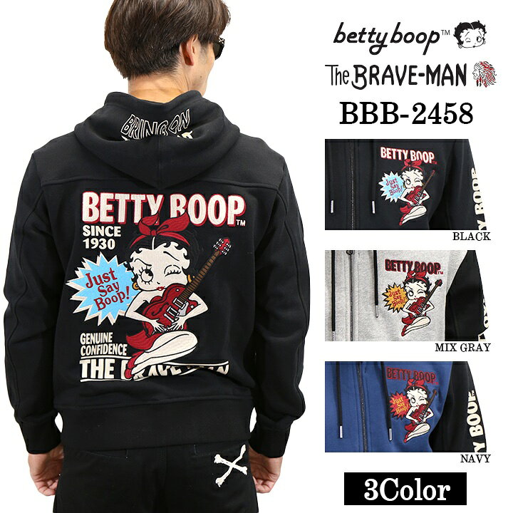 楽天市場】THE BRAVEMAN×BETTY BOOP ブレイブマン ベティ・ブープ 裏毛 