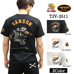 VANSON×TOM&JERRY TEE �o���\�� �g�����W�F���[ �V�� ����T�V���c tjv-2511