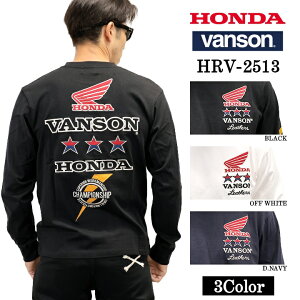 HONDA VANSON TEE L/S T-SHIRT �z���_ �o���\�� �R���{ �V�� ����TEE ���� T�V���c hrv-2513