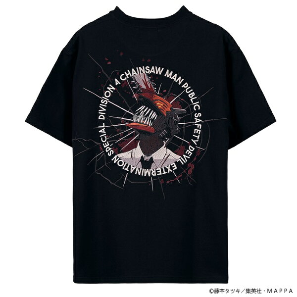 CHAINSAW MAN TEE S/S T-SHIRT チェンソーマン 刺繍 天竺 半袖 Tee Tシャツ csm-2604