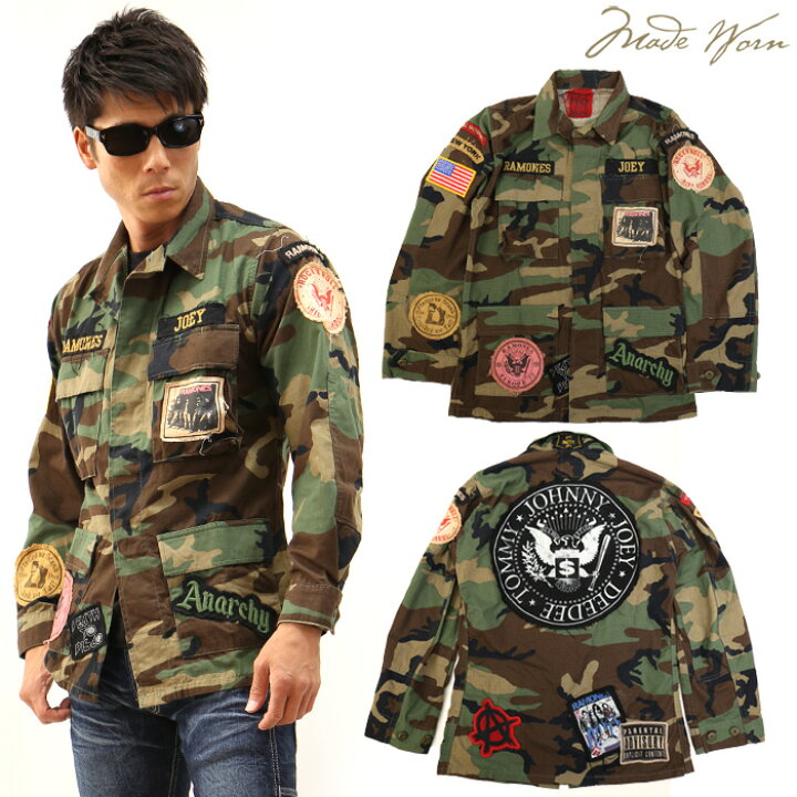 楽天市場】MADE WORN RAMONES CUSTOM MILITARY JACKET ミリタリー 