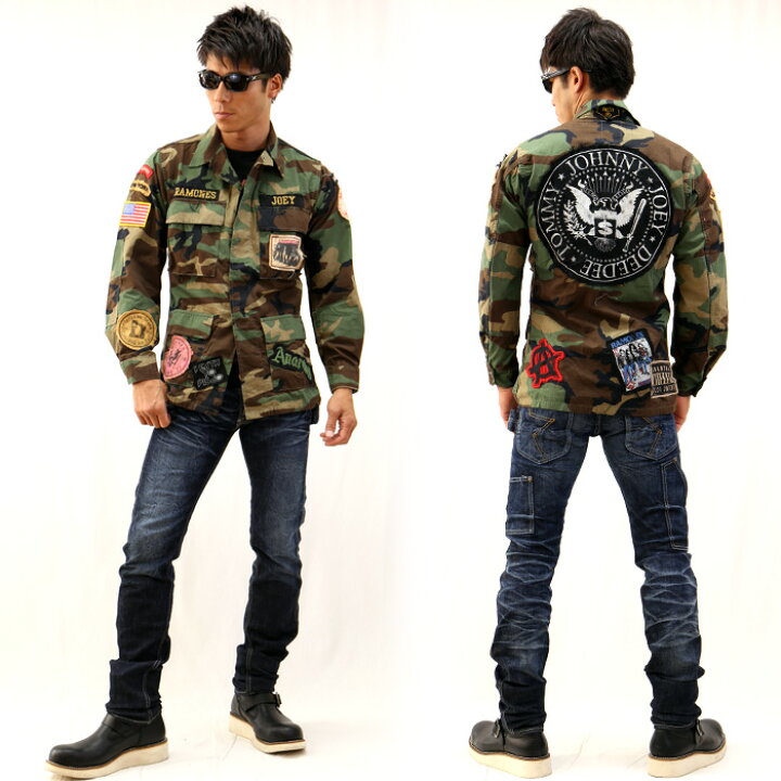 楽天市場】MADE WORN RAMONES CUSTOM MILITARY JACKET ミリタリー 