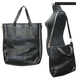 STREET LEVEL �X�g���[�g���x�� �� PERFORATED BUCKET BAG ���b�V���o�b�O 5412