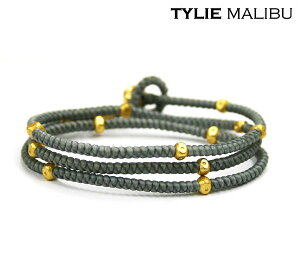 TYLIE MALIBU �^�C���[�}���u AllAround WRAP Bead Bracelet Gold �u���X���b�g SKUB-044G
