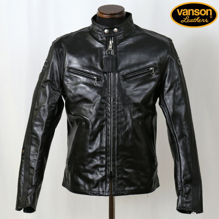 楽天市場】VANSON バンソン レザージャケット シングルライダース 革 