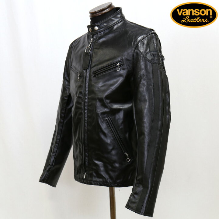 楽天市場】VANSON バンソン レザージャケット シングルライダース 革 