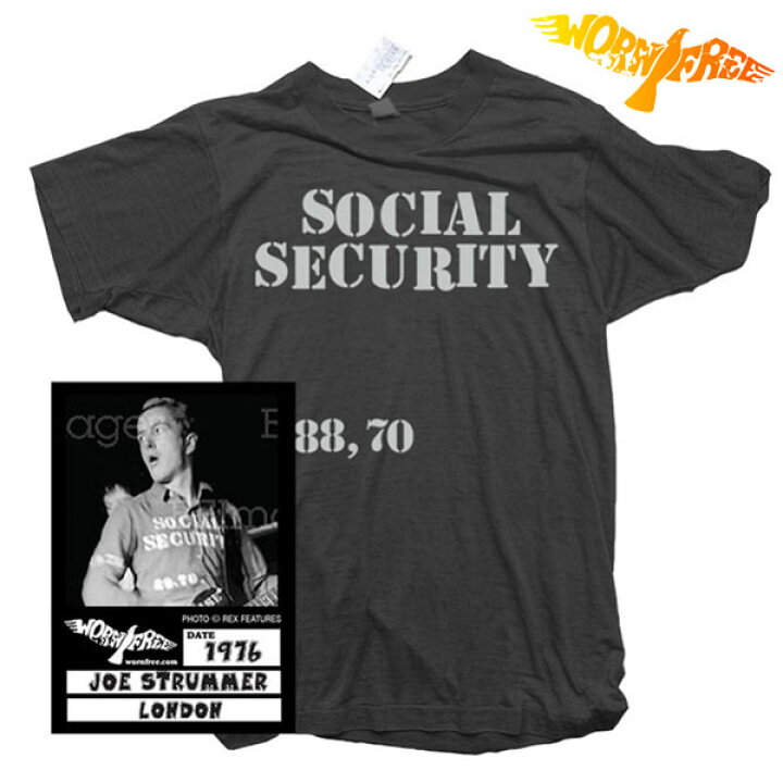 楽天市場】WORN FREE ウォーンフリー 半袖Tシャツ Joe Strummer ジョー 