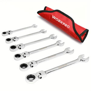 WORKPRO �t���L�V�u�����`�F�b�g�����`�Z�b�g�A�w�b�h�U��8-19mm�A72���A9�s�[�X�Z�b�g�A�����ԏC������у����e�i���XDIY�v���W�F�N�g�p�A���[�o�b�O�t���A�����\