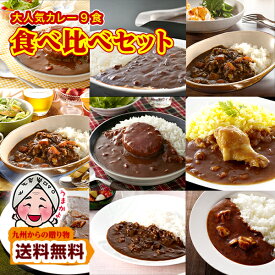 ＼九州からの贈り物／ カレー レトルトカレー9食 当店人気カレー 2個口配送 本格 ご当地カレー 送料無料 福岡 ビーフ チキン エコ包装 非常食 ポイント利用 爆買 ポイント消化