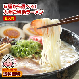 ＼2商品購入で使える5％OFFクーポン対象／ お試し 九州ご当地 食べ比べラーメン 5種から選べるお好み2人前 博多 熊本 久留米 長崎 ポイント利用 500円 ポッキリ 豚骨 送料無料 ラーメン 訳あり 爆買