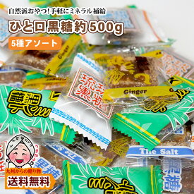 ＼リピートで最大1000P／個包装 お菓子 沖縄銘菓 ひと口黒糖 約500g(約90~100個前後)ポイント利用 商品券 1000円 琉球 5種の味 おやつ 送料無料 機内サービスで人気 爆買 ポイント消化