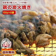 ＼2商品購入で使える5％OFFクーポン対象／ 【特価】宮崎名物 鶏の炭火焼き 100gX6袋 国産100％ 職人が手…