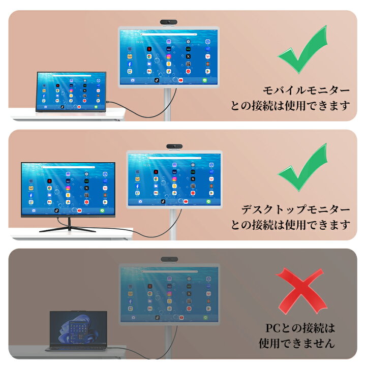 楽天市場】☆2024最新☆23.8インチ タブレットモニター ポータブル 
