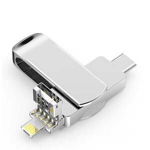 �y������\�z�X�}�z USB������ 4in1 ��e��iPhone Android PC�Ή� Lightning USB-C USB-A microUSB �}�C�N�� �����f�[�^�]�� �O�t�������� ������ �ϏՌ� �ʐ^�ۑ� �e�ʕs������ �t���b�V��������512GB/256GB/1