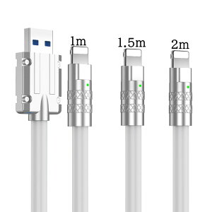 QISI iPhone �[�d�P�[�u�� 0.3m 1m 1.5m 2m 1�{ �����w�b�h Quick Charge �}���[�d ���C�g�j���O�P�[�u�� iPhone�[�d�R�[�h �P�[�u�� �[�d�� PD�P�[�u�� ���� �Z��