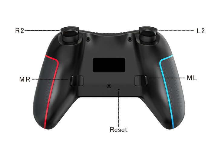 楽天市場】【新発売○全7色登場】QISI公式 Switch コントローラー 背面 