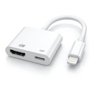 QISI iPhone HDMI�ϊ��A�_�v�^ Type-C / Lightning �I�ׂ� �~���[�����O �e���r�ڑ� iPhone16 iPhone15 iPhone14 iPad Switch�Ή� YouTube ���ʏo�� AV�A�_�v�^ HDMI�P�[�u���s�v ��������