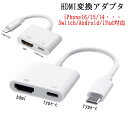 iPhone HDMI変換アダプタ Type-C / Lightning 選べる iOS18対応 ミラーリング テレビ接続 iPhone16 iPhone15 iPhone14…