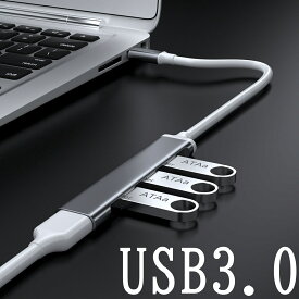USBハブ Type C USB A 選べる2タイプ コネクター 4ポート 拡張 usb type-c 変換アダプタ バスパワー 軽量 コンパクト usbポート増やす iPhone15 iPad MacBook iMac Surface Pro ノートPC アンドロイド xiaomi huawei対応