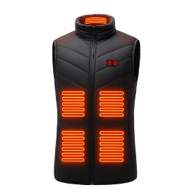 【10月14日~ほぼ全品P14倍+先着半額】電熱ベスト15枚ヒーター 10000mAhバッテリー 選べる 高温45度 前後エリア独立操作ボダン 6段階温度調節 電熱ウェア ヒーター 防寒 USB給電 電熱ジャケット レディース メンズ 男女兼用 アウトドア 洗える S/M/L/XL/XXL/XXXL