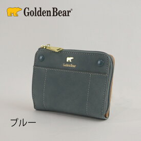 【スーパーSALE期間限定 20％OFF】 財布 レディース メンズ 二つ折り財布 小さめ コンパクト L字ファスナー Golden Bear ゴールデンベア 財布 ふわふわ 軽い 起毛 12253