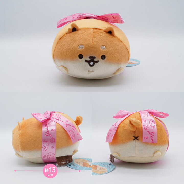 楽天市場】いーすとけん。しばこっぺ リボン ぬいぐるみ ピンク 大きい 