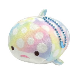 レインボーじんべい プチ マスコット ぬいぐるみ もちもち キーホルダー 小さい かわいい ストラップ じんべい ホワイトデー プレゼント 人気 誕生日 ギフト 女の子 動物 プレゼント