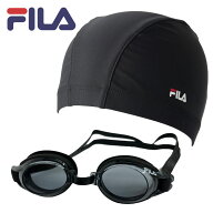 FILA フィラ レディース スイムキャップ スイムゴーグル 2点セット 315215 308208 フィットネス 水着 ウ…