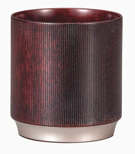 日本製 山中漆器 水目桜/拭漆 酒カップ/ぐい呑み 赤/黒 サイズ: φ5.4×6.0cm