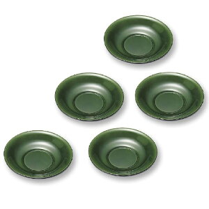 越前漆器・越前塗 雅乃 荒挽き茶托・黒(5枚組)食洗機対応