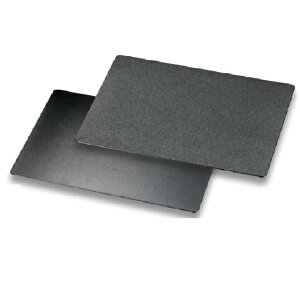 越前漆器・越前塗 漆遊館 黒銀砂子( 強力ノンスリップ)裏黒 長角マット