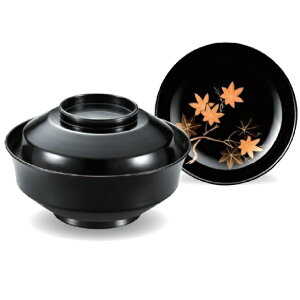 越前漆器・越前塗 漆遊館 煮物椀 見返紅葉 47天竜寺椀