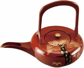会津漆器　銚子　松竹梅　天金　朱　容量：約300ml＜お祝い　お正月　おせち　賀正　謹賀新年　お屠蘇＞