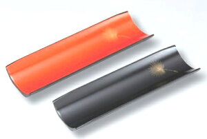 越前漆器 飛松沈金オシボリ入 朱/黒 おしぼり入れ 18.1×5.8×1.9cm