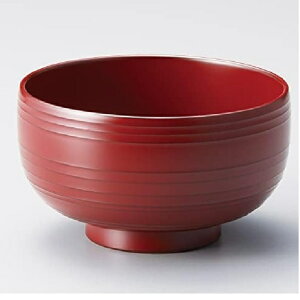 越前漆器・越前塗 雅乃 wave 食洗機対応椀 (古代朱)