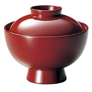 越前漆器・越前塗 雅乃 無地 雑煮椀 朱