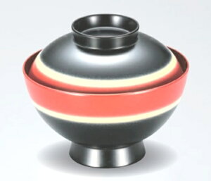越前漆器 耐熱椎形吸物椀 φ11.0×9.4cm 約290ml 食洗器OK