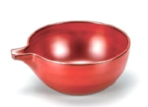 越前漆器 茜朱3.8片口 13.1×11.1×5.0cm