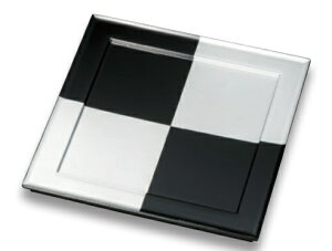 越前漆器 敷膳/マット漆風塗 裏黒市松10寸角漆遊プレート<お正月 迎春 祝事>