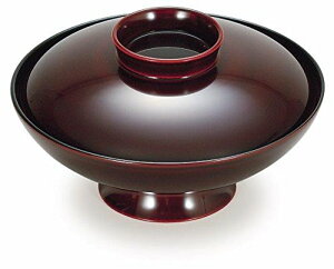 越前漆器 溜 60小槌煮物椀 φ18.4×10.6cm 約780ml