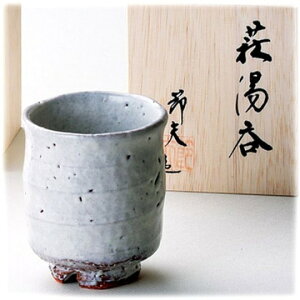 萩焼 原節夫 白萩湯呑 約250ml 天龍窯<ギフト プレゼント お返し 誕生日 母の日・父の日・敬老の日 結婚>