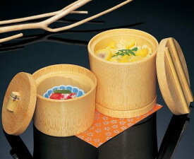 日本製 白竹ロクロ飯器　Φ9×H8cm （画像向かって右側の商品です。）＜会席　懐石　小料理　コース料理＞