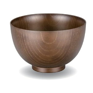 越前漆器・越前塗 漆遊館 50京木目丼 (レンジ対応) 紫檀