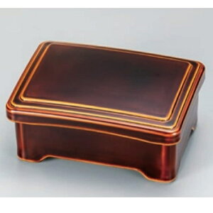 越前漆器・越前塗 漆遊館 うな重・丼重 春慶内朱 大型 丼重(親爪有)漆風塗
